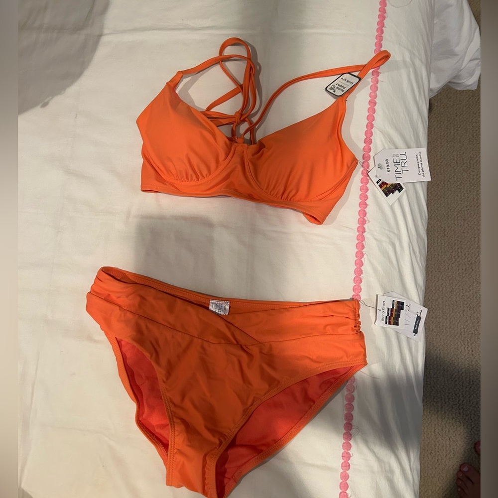 ORANGE BIKINI SET- amazing quality!